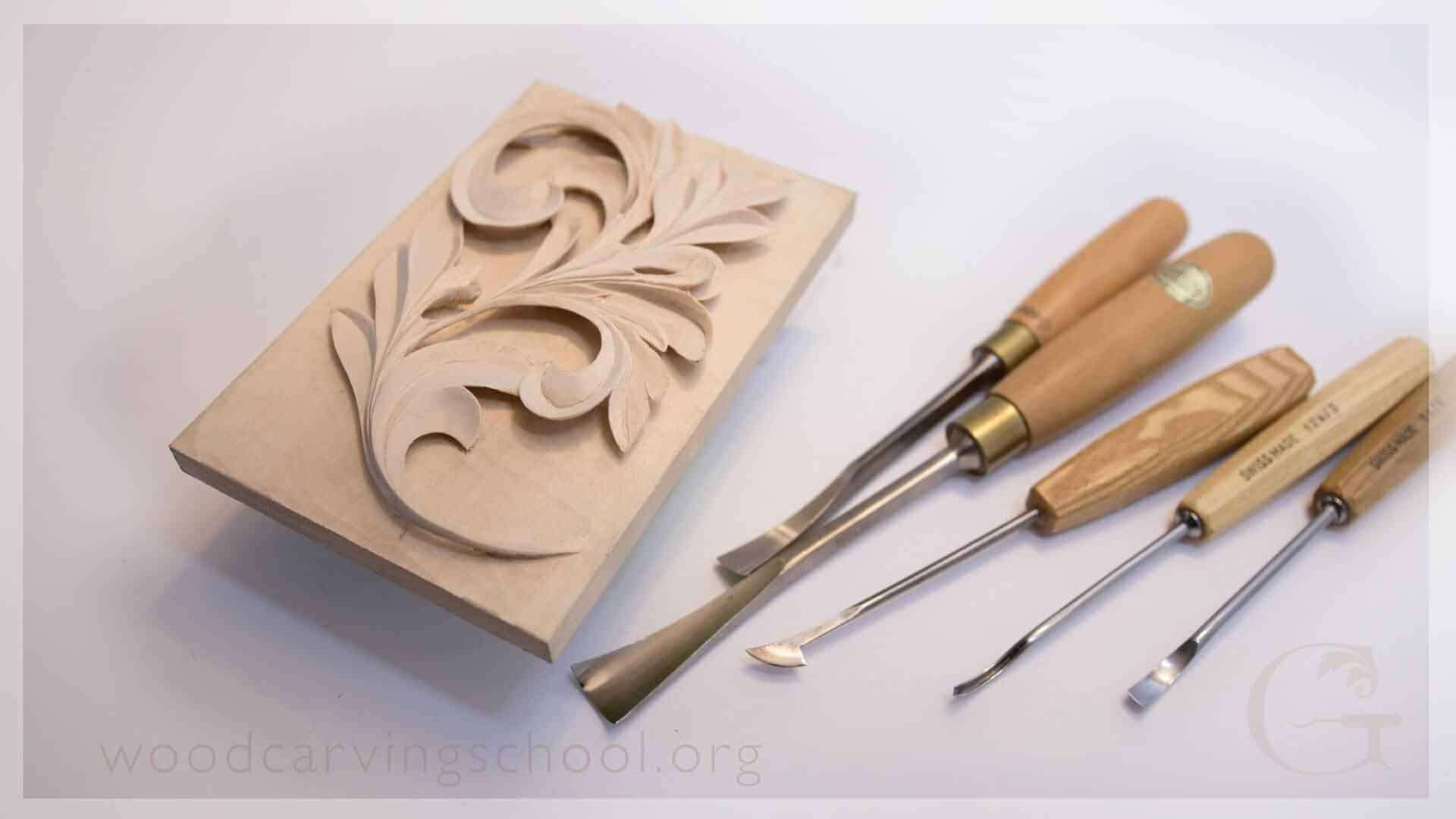 Learn to carve Ancient Greek Acanthus – woodcarving course