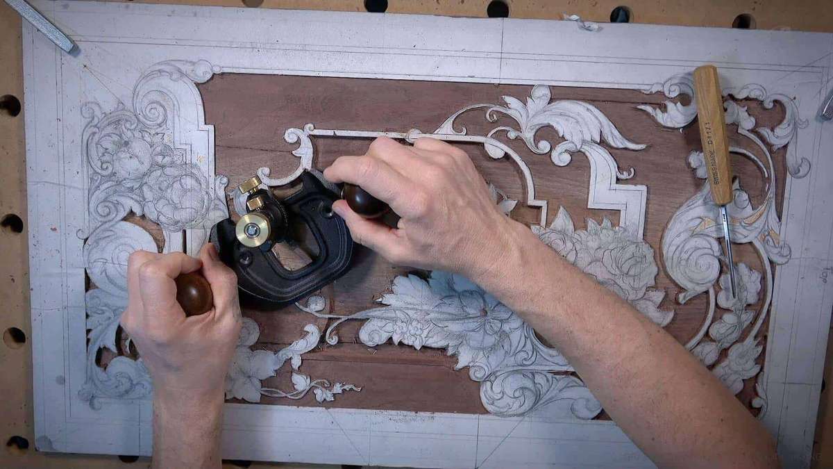 Carving Furniture Panel 19.1.2 Carving Furniture Panel -Woodcarving, From Designing to Carving - Learn To Carve Late 18th Century Style Furniture Panel - Woodcarving School Online with Alexander Grabovetskiy. @grabovetkiy #woodcarving #woodworking Woodcarving Video Workshops. Woodcarving Lessons. Wood Carving Virtual Apprenticeship. Classical Woodcarving Courses online.
