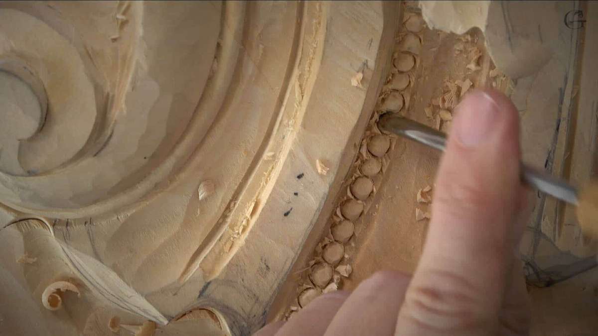 Is it possible to make money carving wood? YES! Alexander Grabovetskiy carves a small detail like a bids to decorate a corbel that will be a part of a huge carving project. It is a Venice style room carved in 15th-16th century style. Are you interested in learning how to make money carving wood? Wood Carving School offers woodcarving lessons, courses, masterclasses, workshops, classes and videos to help you develop your skills and get started. Learn the secrets of this traditional craft today and start making money!