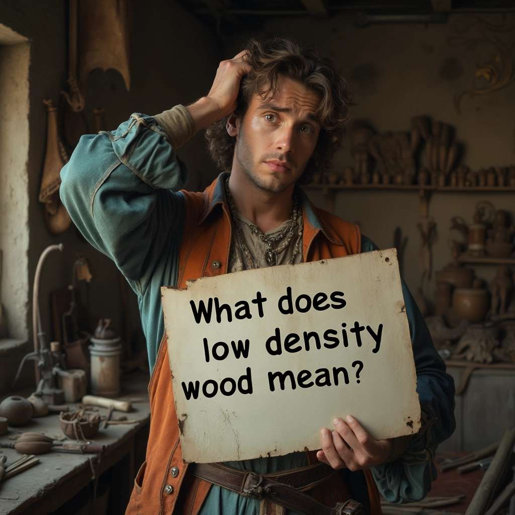 What does low density wood mean?