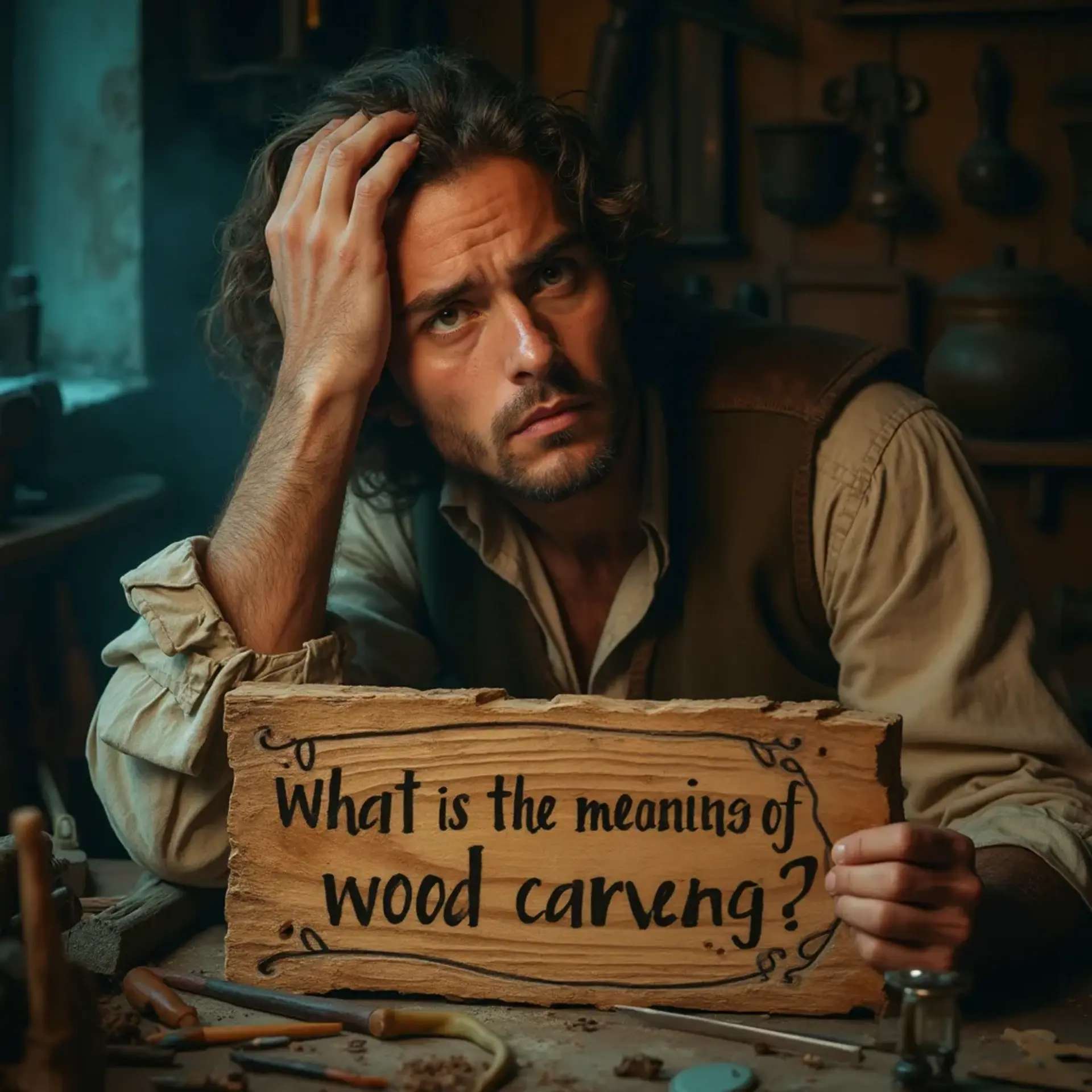 What is the meaning of wood carving?