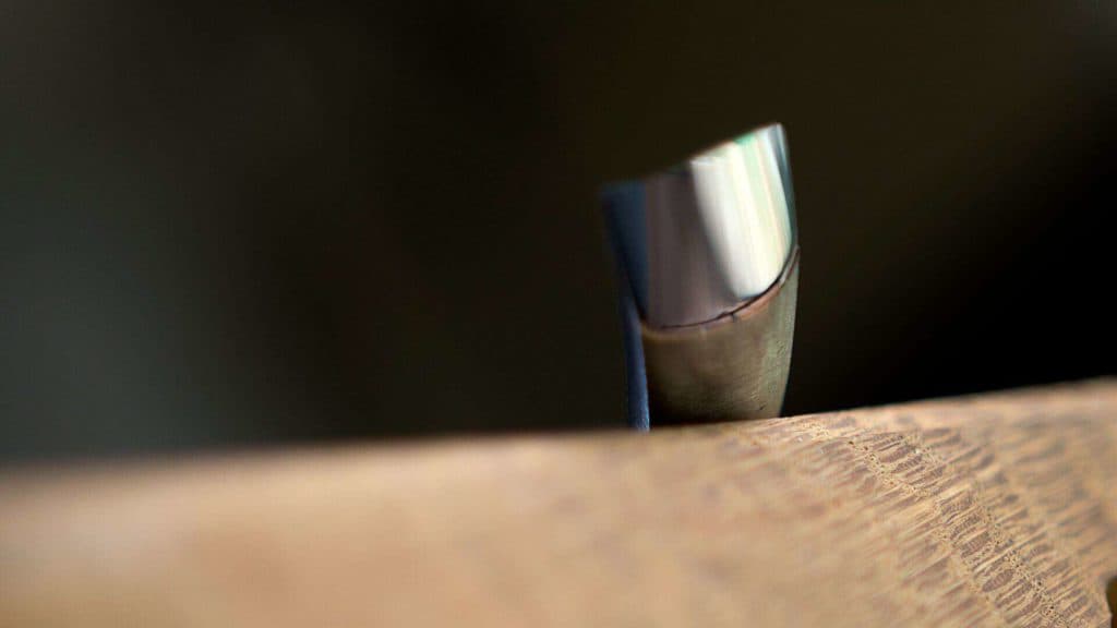 Sharpening a Spoon Gouge