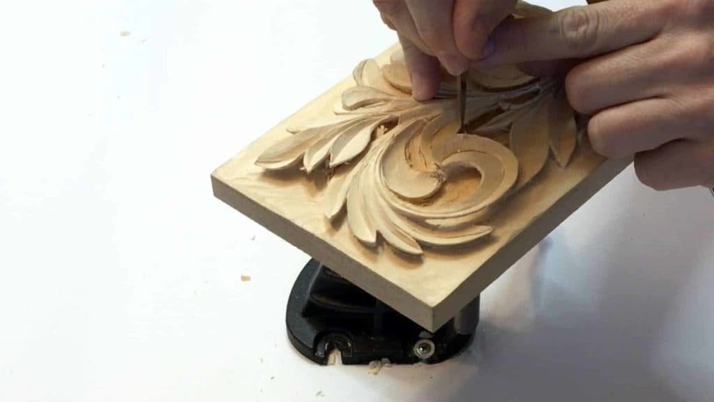 Carving Greek Acanthus Leaf 13