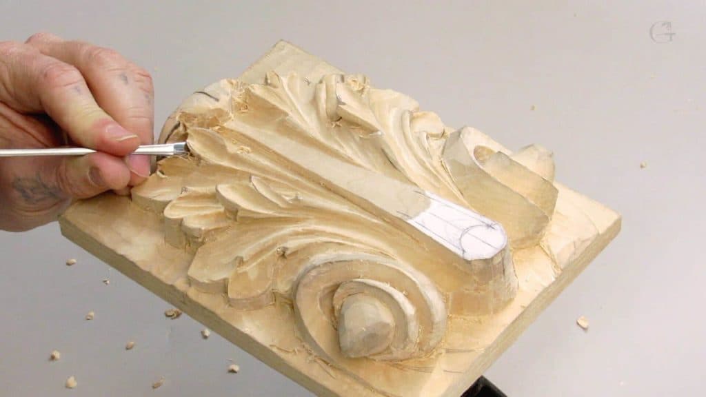 Carving Roman Acanthus 9