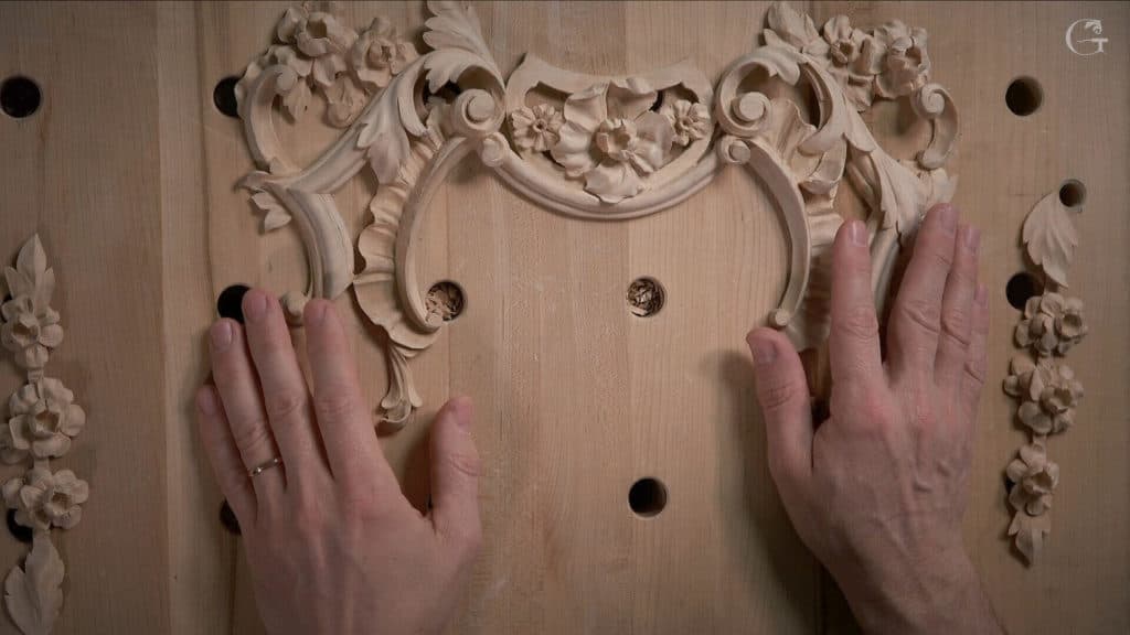 Carving Floral and Molding for the Panel 1