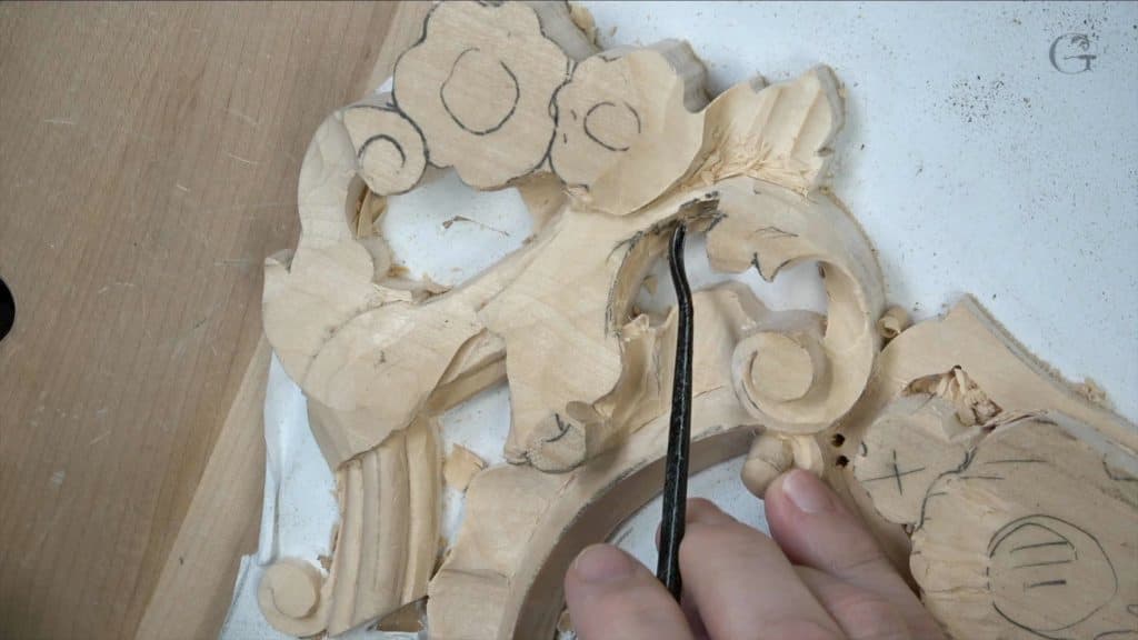Carving Floral and Molding for the Panel 10