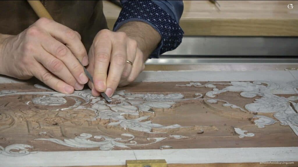 Carving Furniture Panel 25 – Main Flowers bouquet