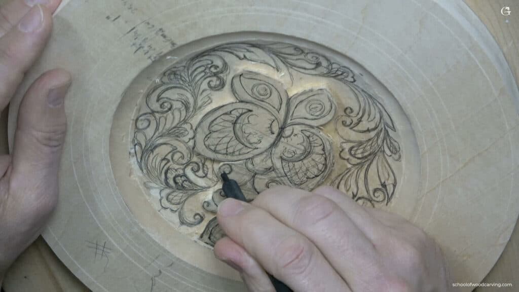Carving Plate with butterflies 4