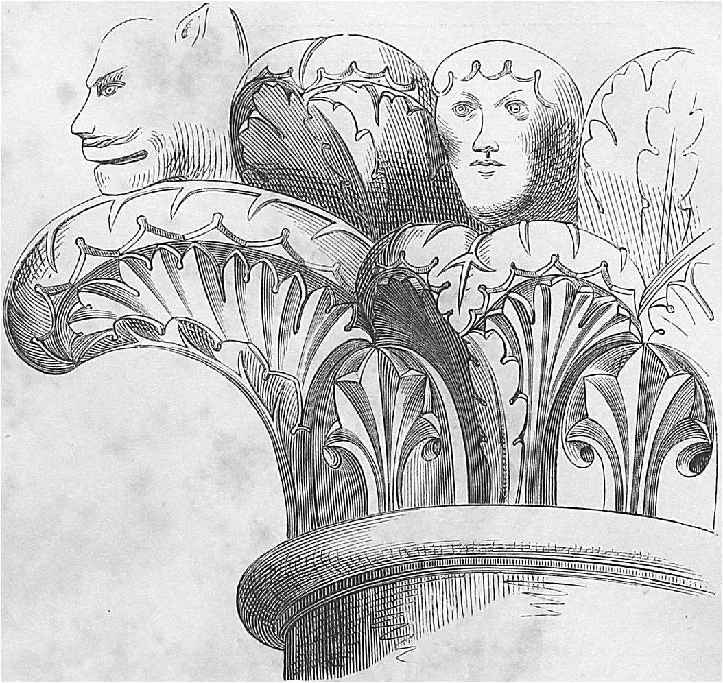 Romanesque acanthus capital from Königslutter, 1871