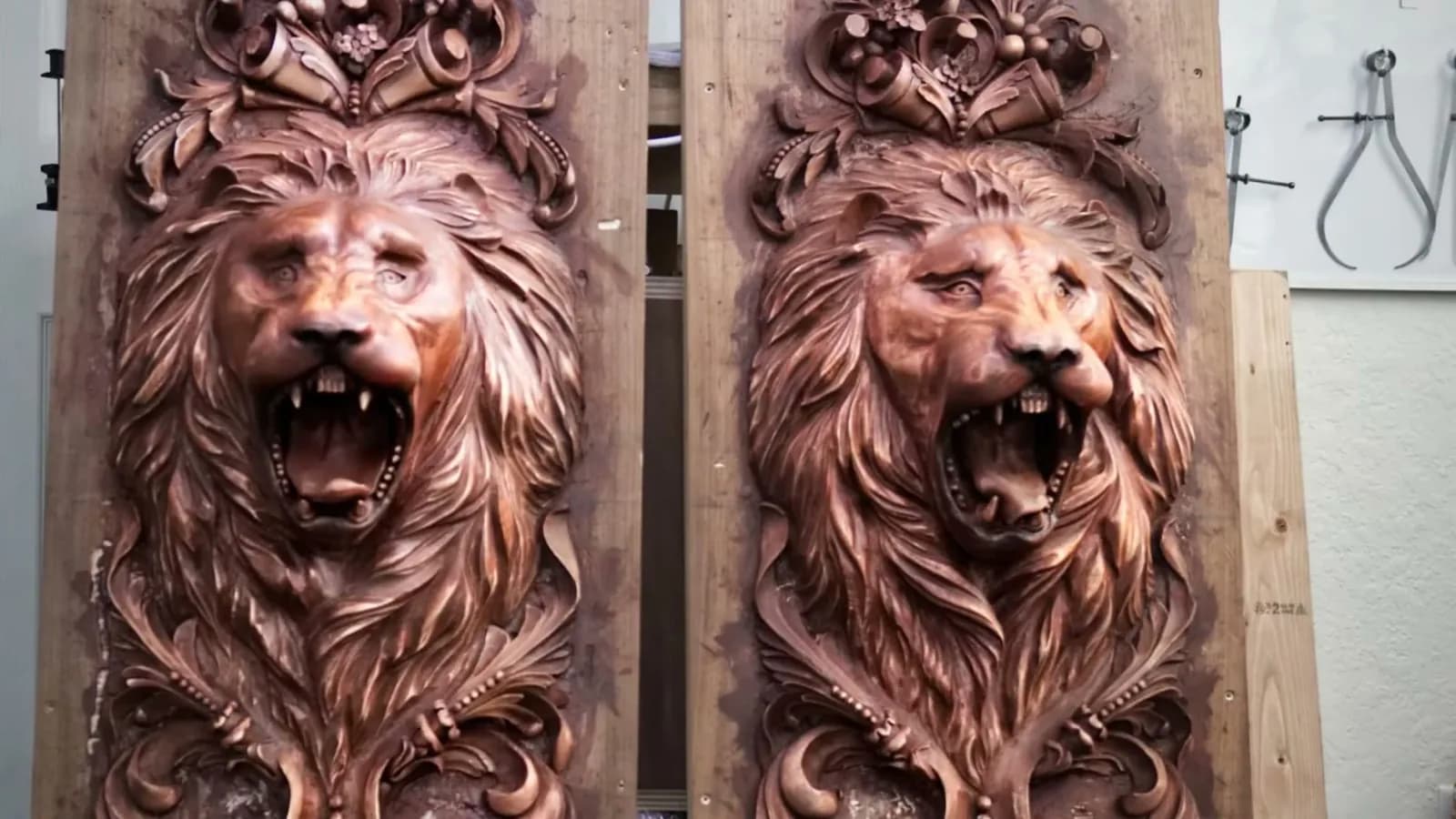 How to carve a lion head onlay like a master carver