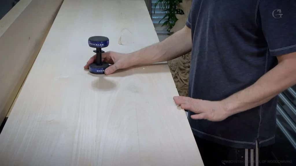 Setting out a long board, squaring the ends and snapping the centre line before a single chip comes off