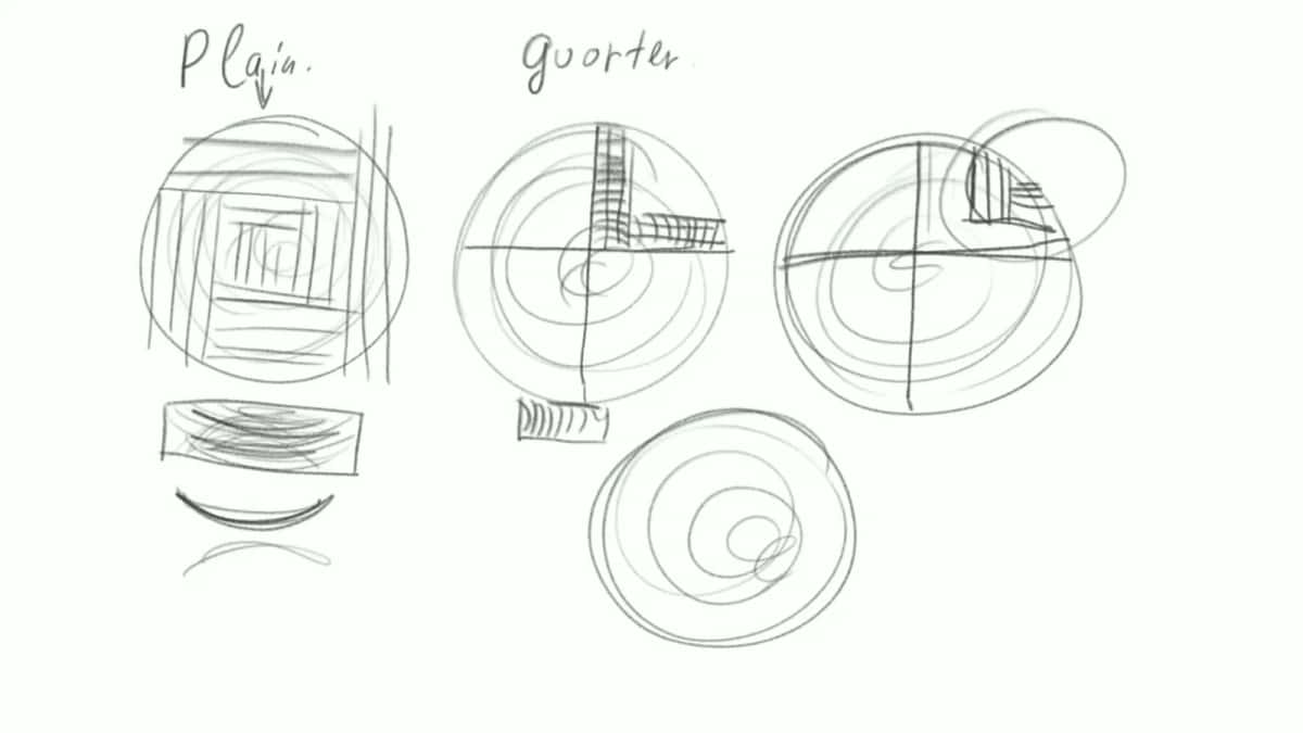 Where the curve comes from Pencil sketch of plain sawn cupping