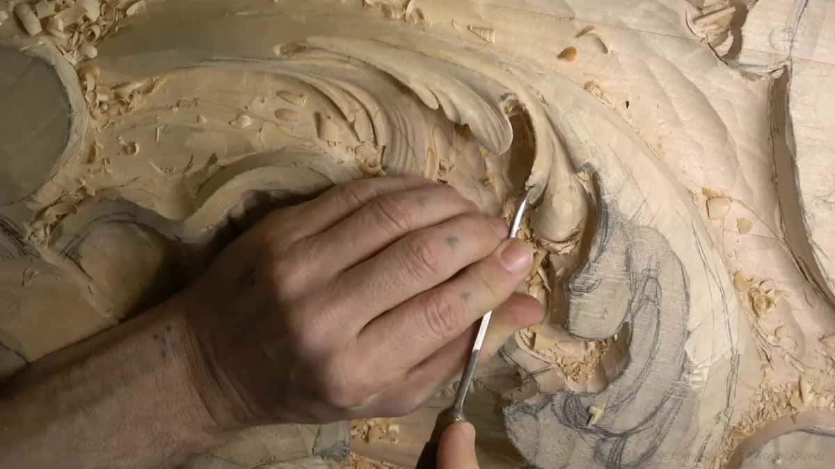 One hand, one small tool.