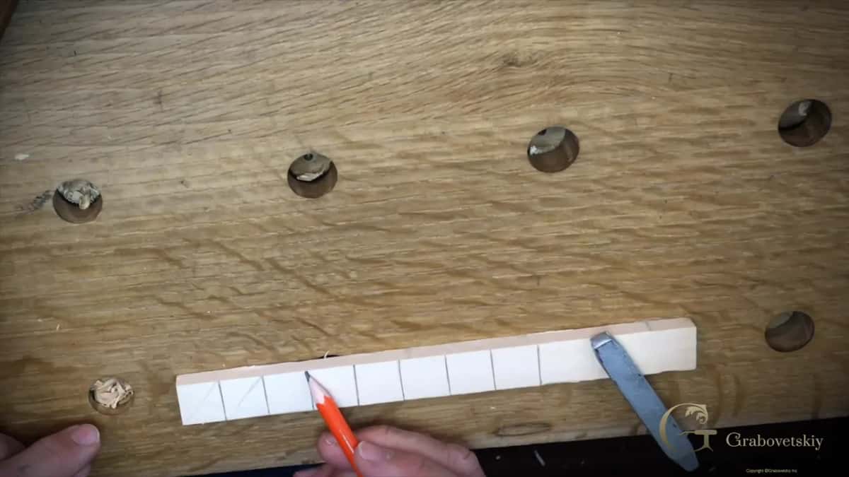 Pencil line run corner to corner
