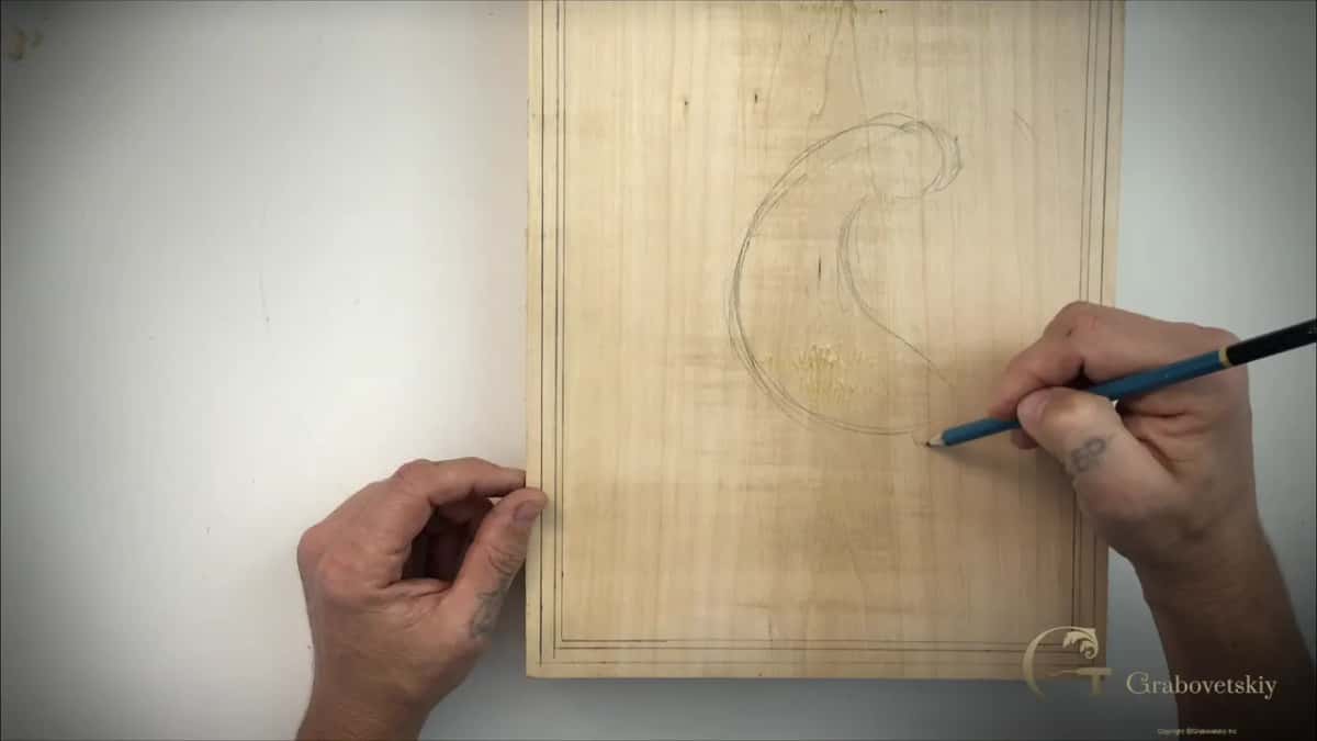 One comma shaped stroke, drawn before anything else.