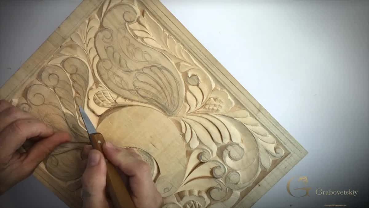 Still the knife, however complicated the carving gets.