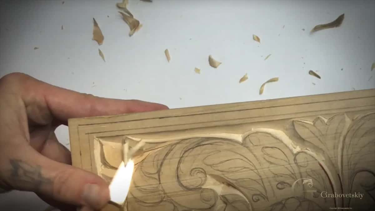 Coming at one shape from both ends, because of the way the grain meets.