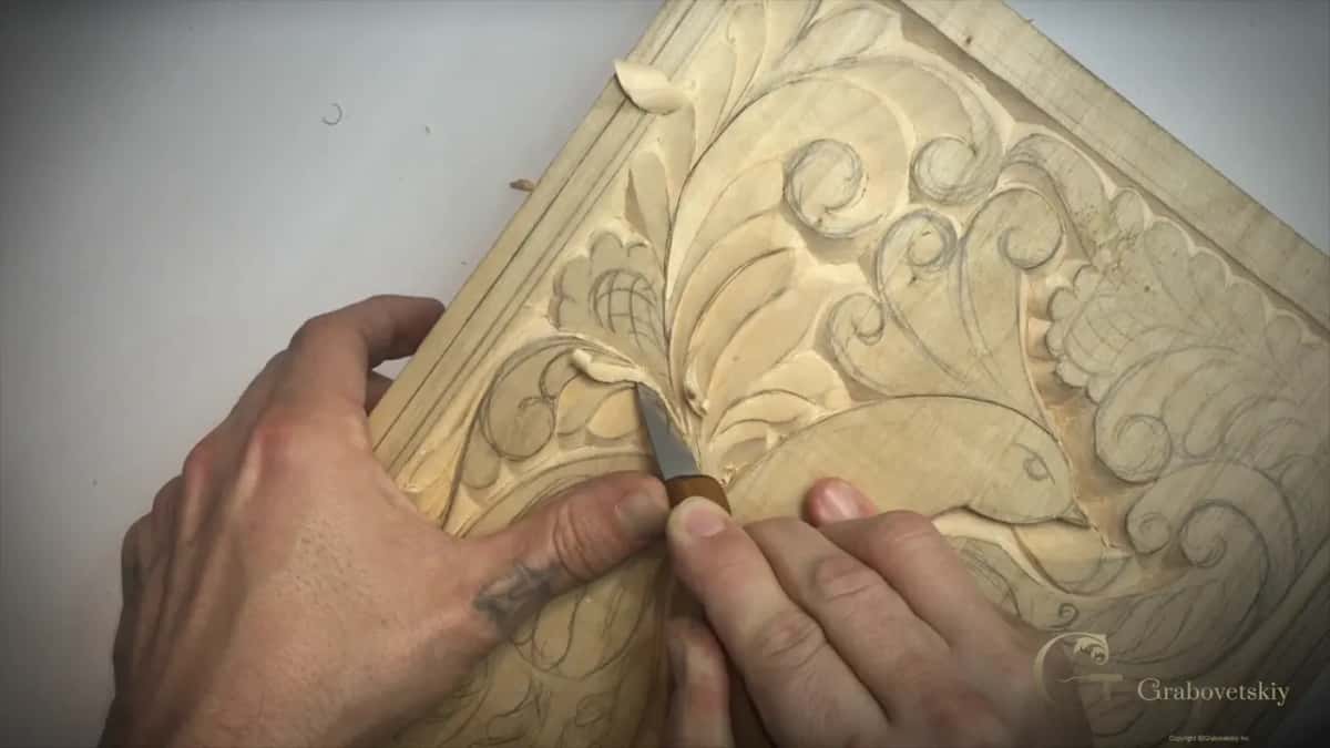 Controlling how deep the blade goes is what builds a three dimensional feel in your hands.