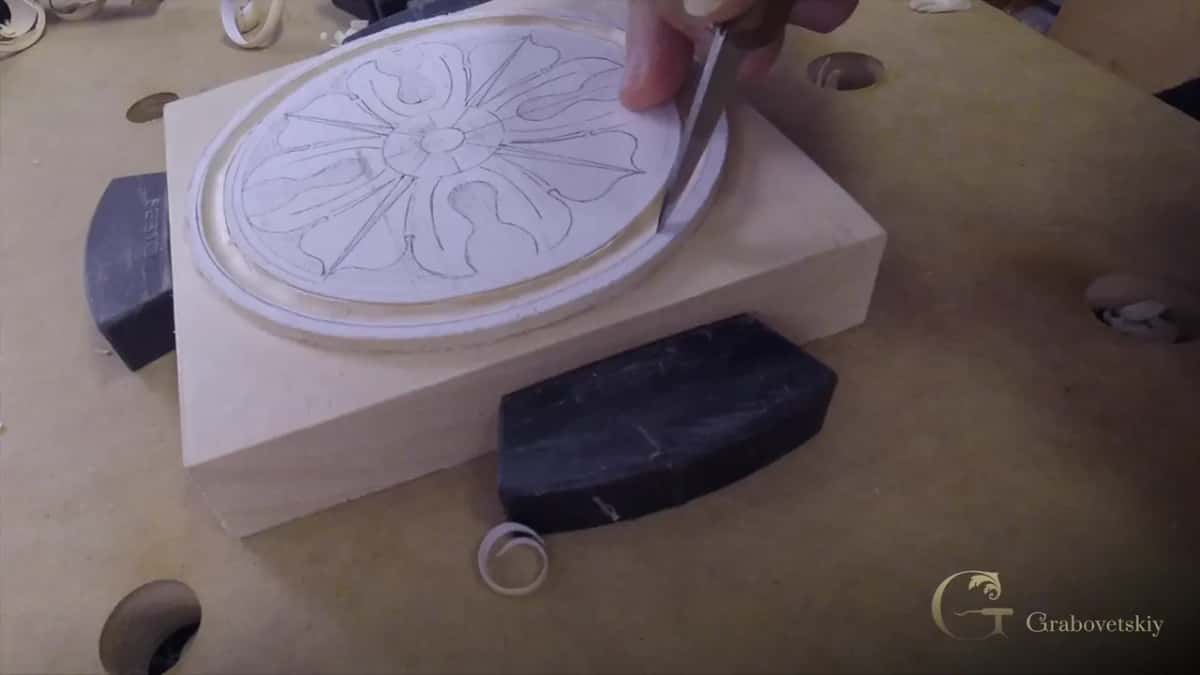 Knife at the end grain, where this ring is most likely to let go without warning