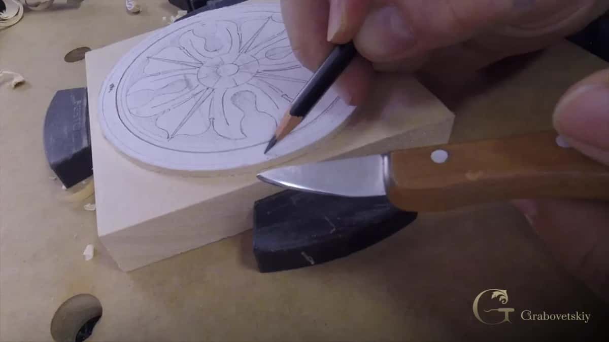 Pencil and knife together, with far more timber on one side of that line than the other