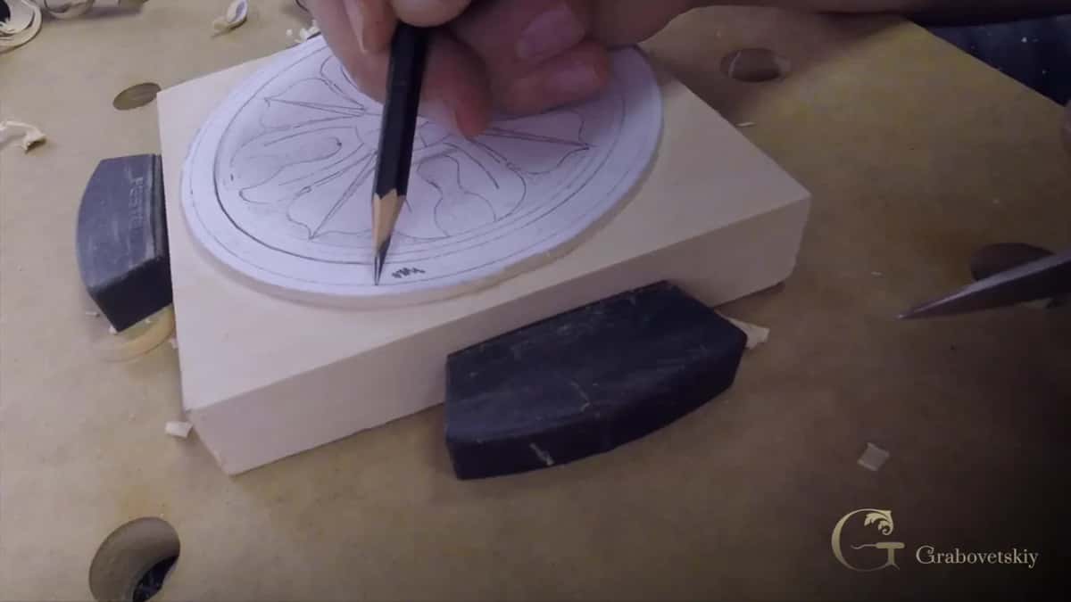 Pencil marking what stays and what comes out