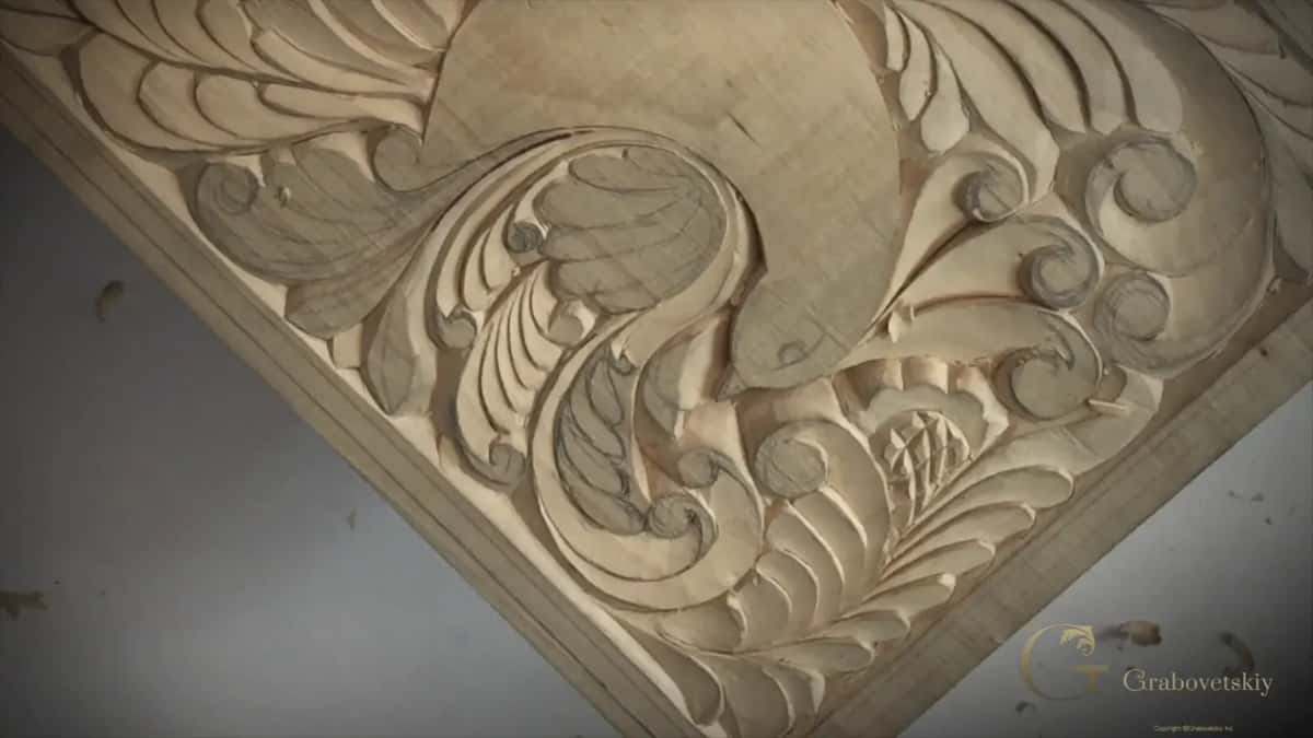 The panel with no hands in the way, shallow enough throughout that a furniture maker would recognise the depth.