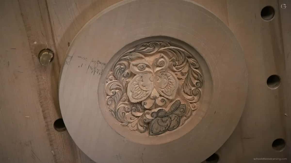 The dish, half carved