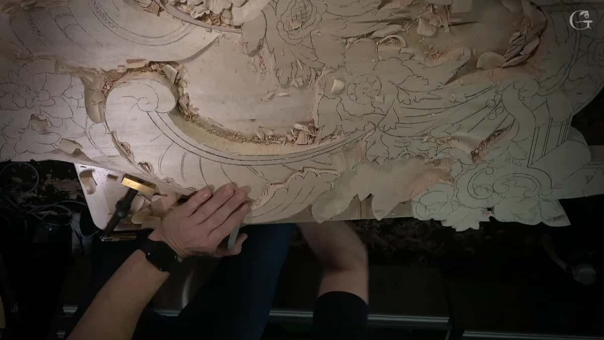 Whole panel from above