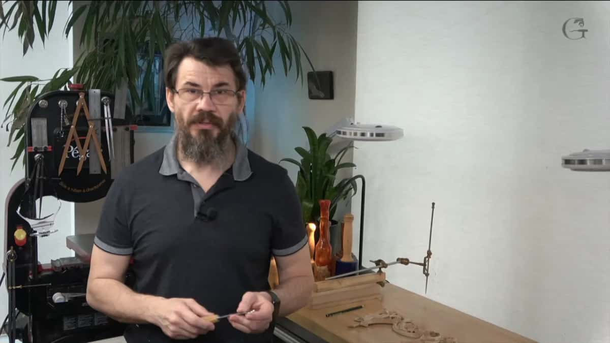 Two millimetre spoon veiner reaching under a part too weak to take any pressure from a straight tool