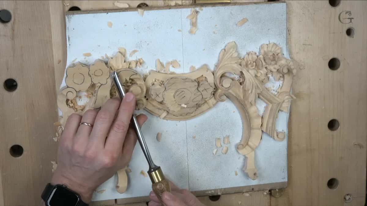 Relief cut opening a triangle