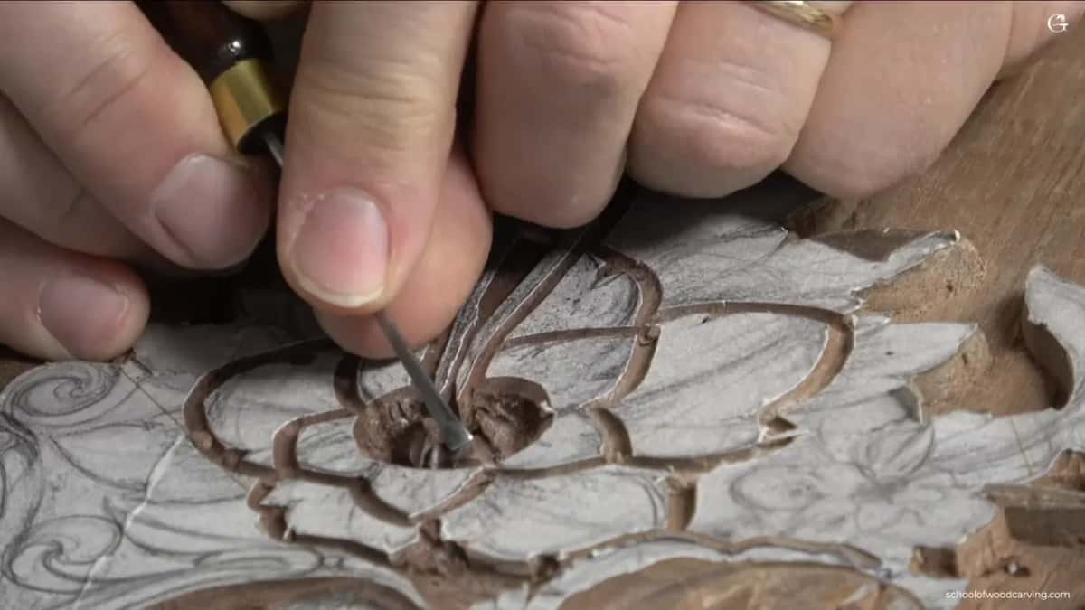 Brass ferrule and a hand, working the hollow smooth.