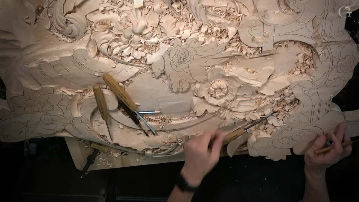 From overhead, the whole panel with three tools lying on it