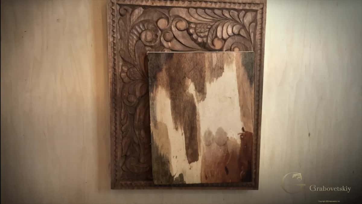 Offcut of real walnut lying on the stained limewood, and the two colours are close enough to fool anybody.