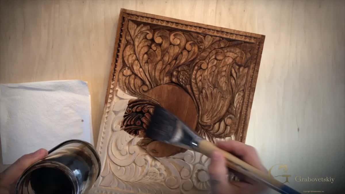 Two inches of brush crossing the bird in one movement.