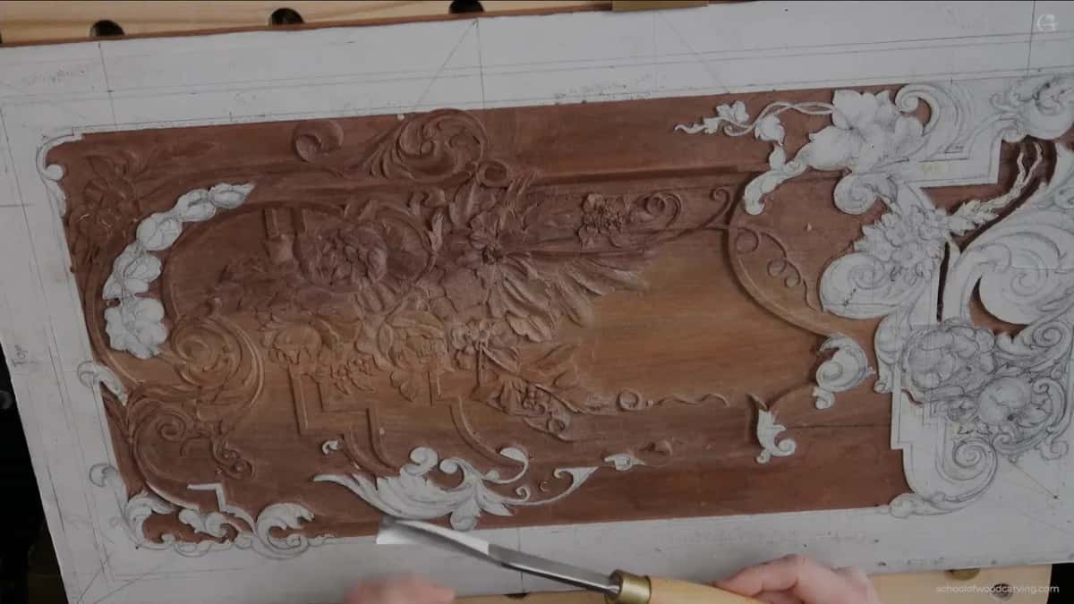 The whole board from above, a much larger tool now in play.