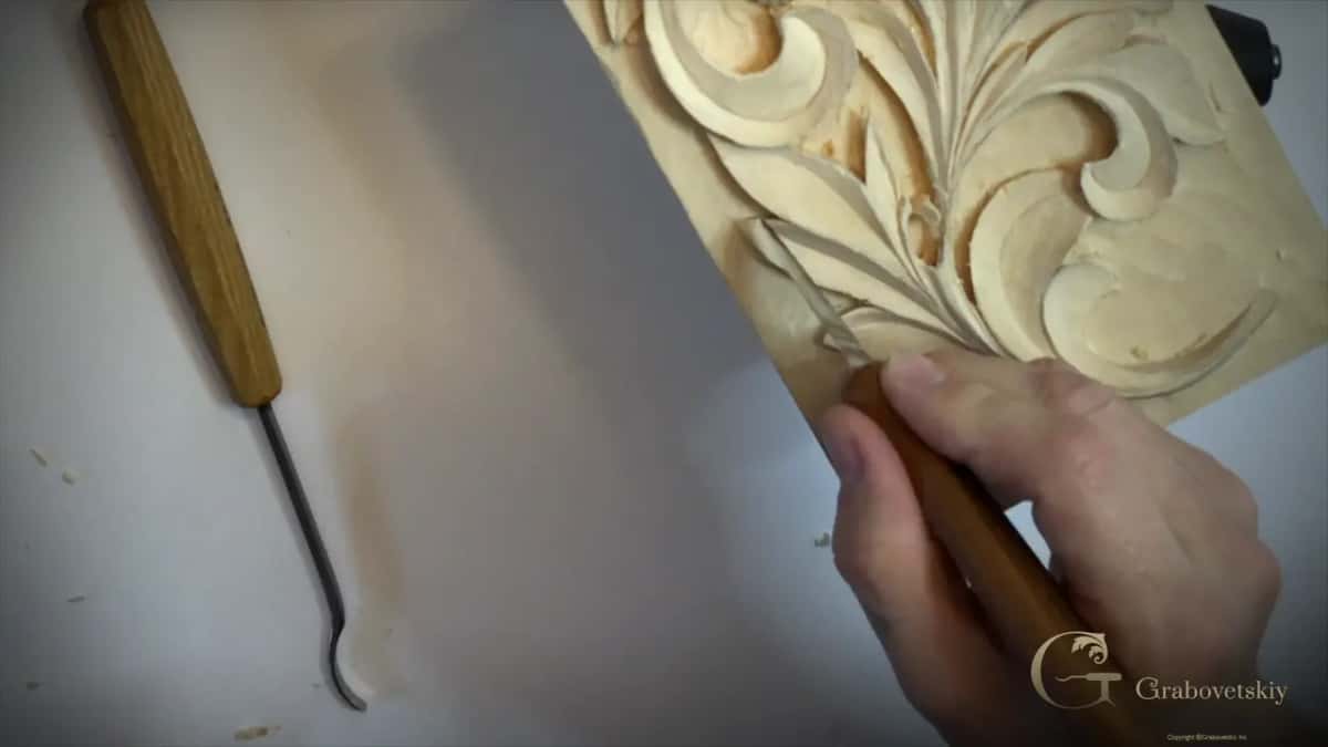 Knife returning a rim to one unbroken curve, which is what I mean by a true flow line