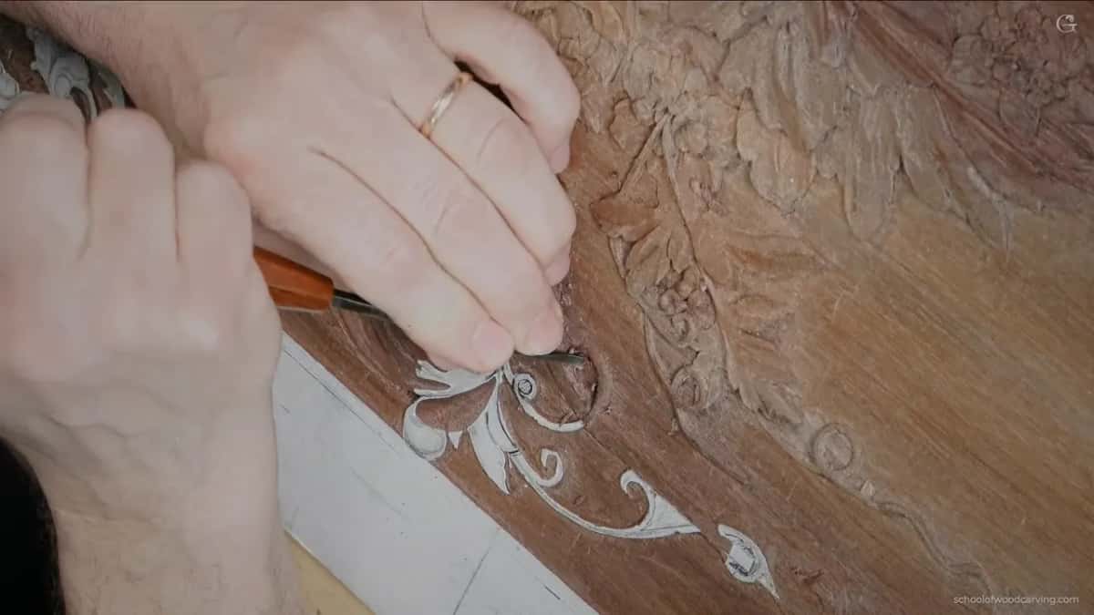 A ringed hand round an old boxwood handle nobody manufactures the like of today.