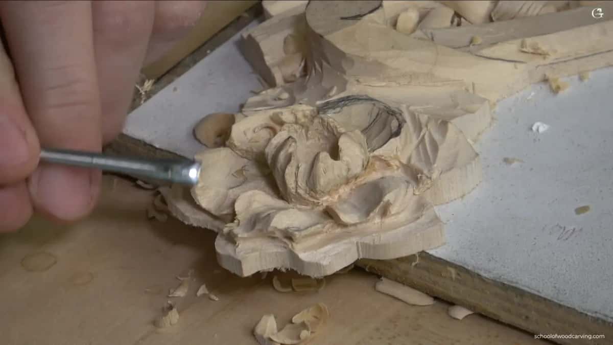 Tool riding along the finished outer edge.