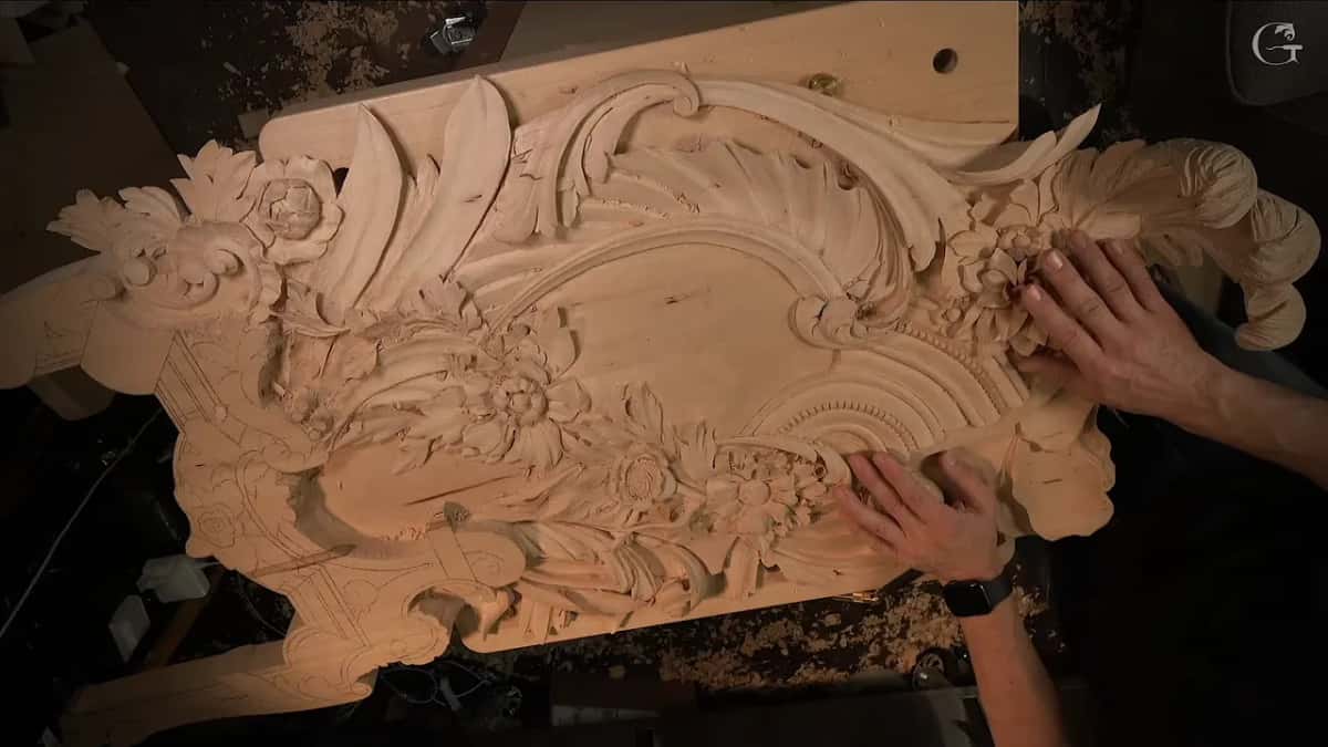 Two hands on the right side