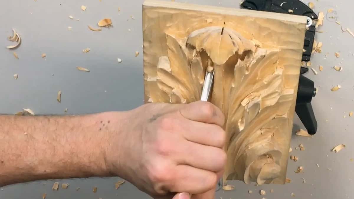 Closed hand and a steel blade dead centre