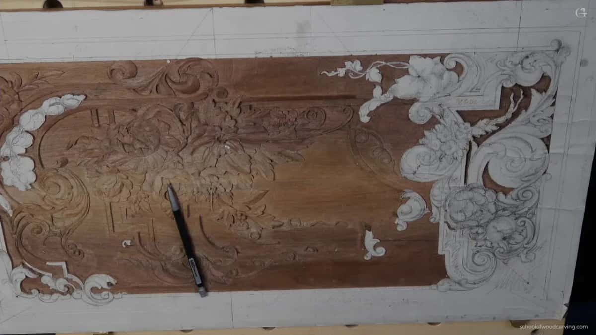 Whole board, one tool lying on it.
