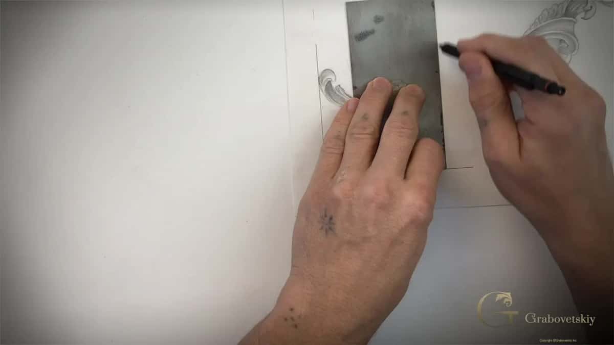 Card turned upright for the next line
