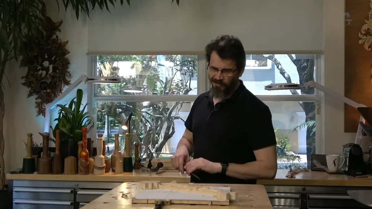The widest gouge on the bench.