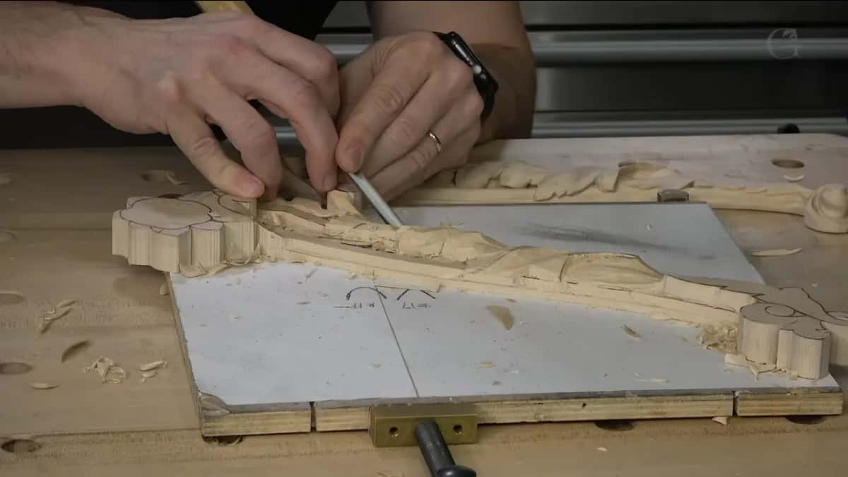 Braced hand, controlled cut.