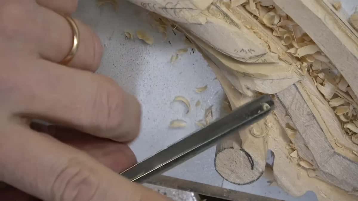 Standing where the cut can actually be made.