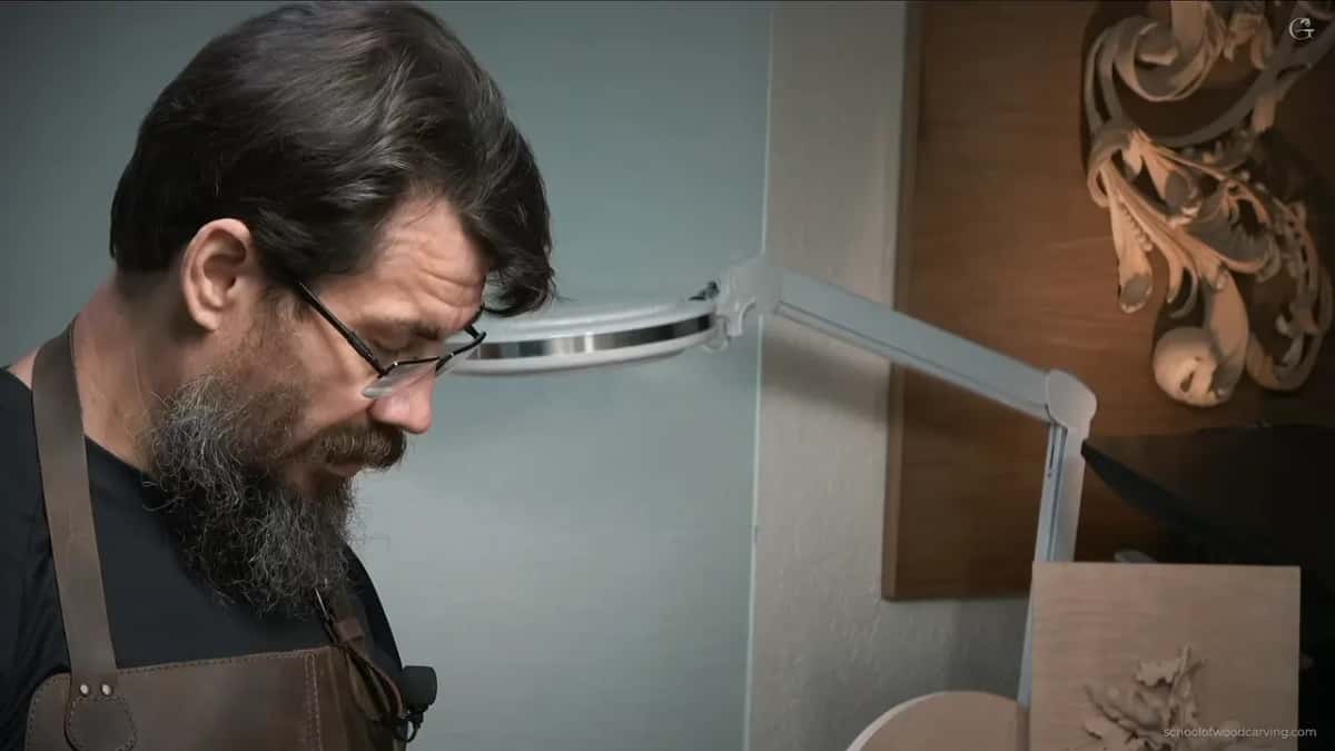 Head down, glasses on