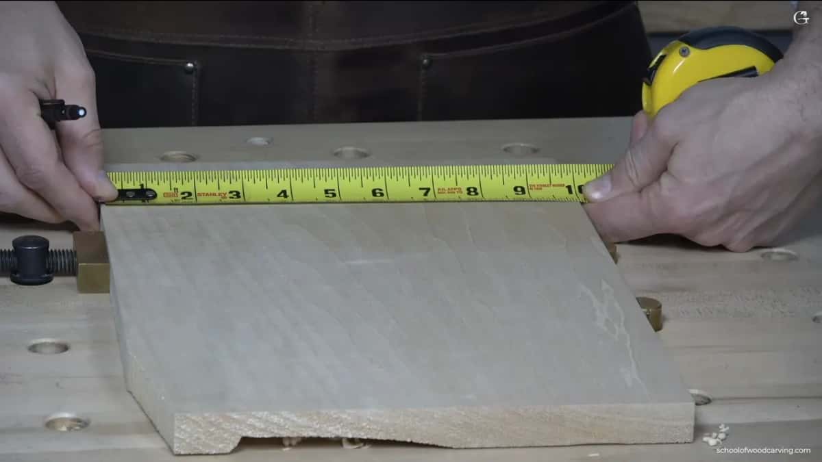 Tape stretched along the square board.