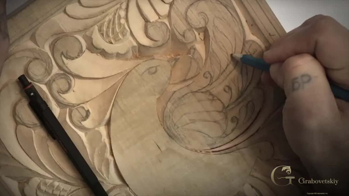 Pencil back over the volute until its line answers the outside line instead of fighting it.