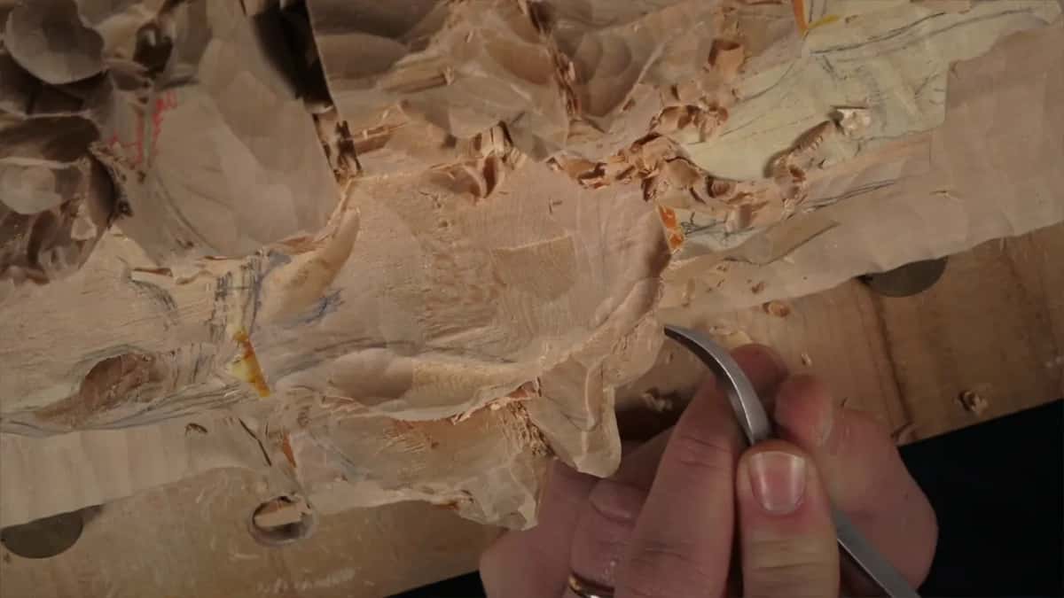 Bent spoon gouge