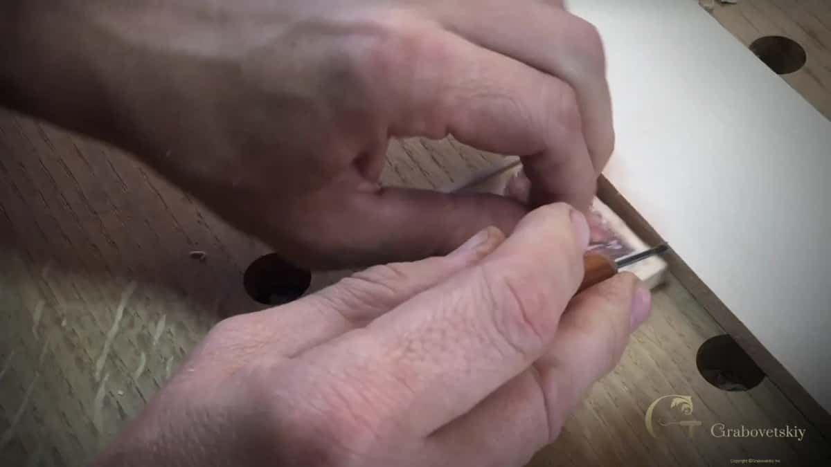 Tiny gouge, short handle